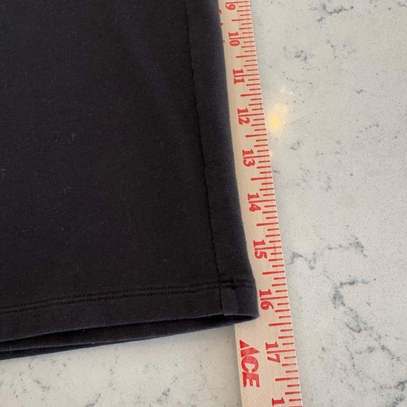 Loft Pull On Wide Leg Crop Pants Women’s Medium Petite Black Stretch - Picture 4 of 6